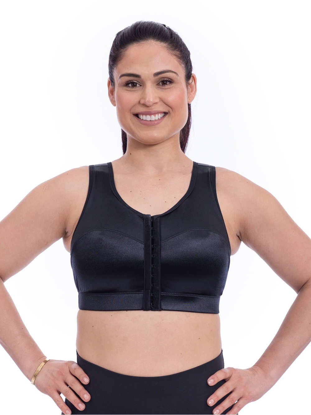 Enell High Impact Sports Bra Black Size 0 Extra Support EUC